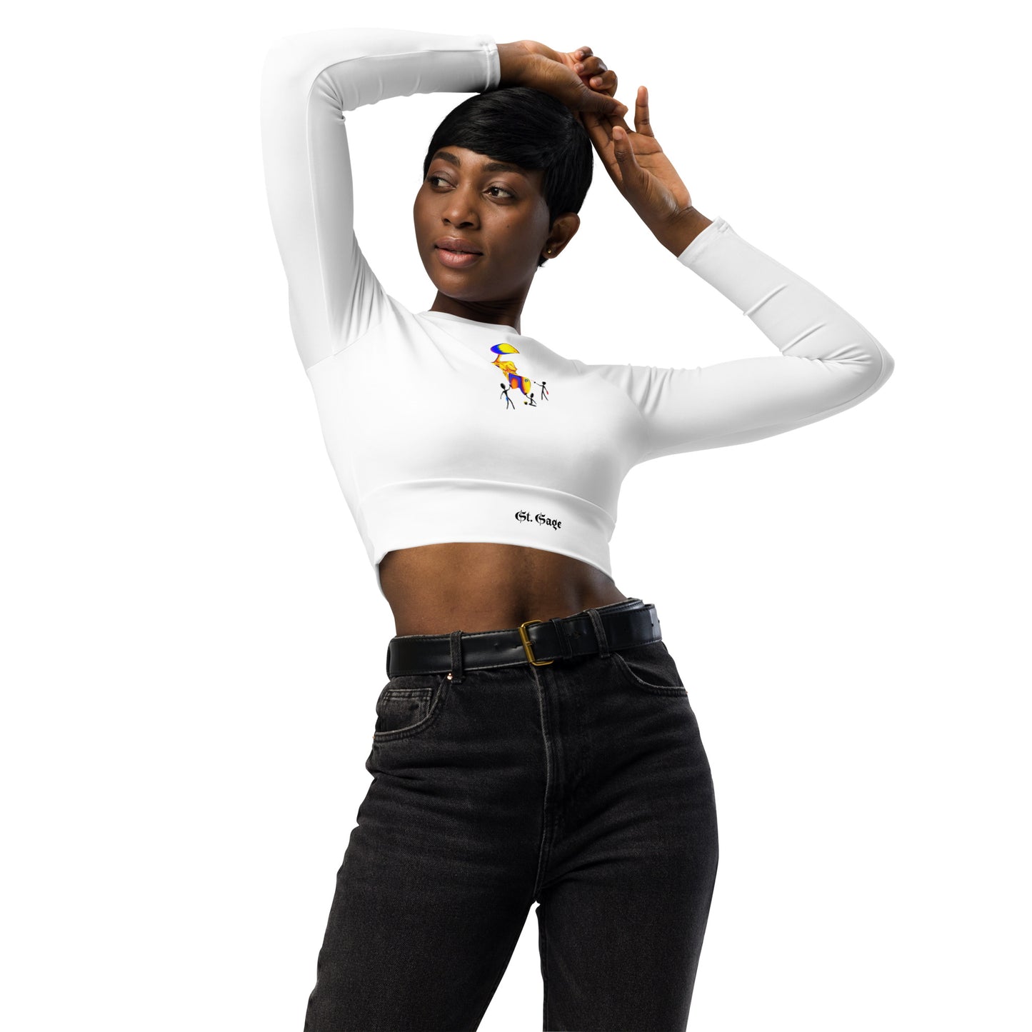 Women's St. Sage long-sleeve crop top